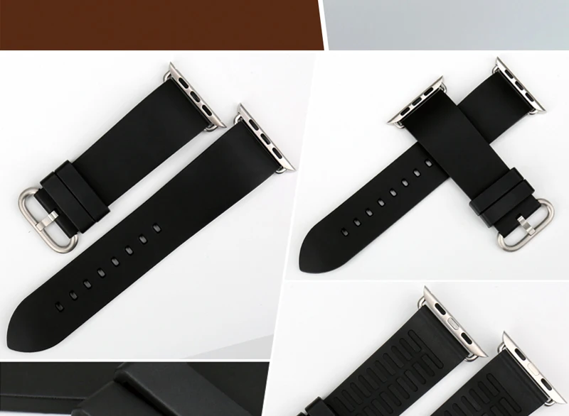 MAIKES Roes аксессуары для красных часов Apple Watch Band 44 мм 40 мм спортивный мягкий резиновый ремешок для часов для Apple Watch Band 42 мм 38 мм