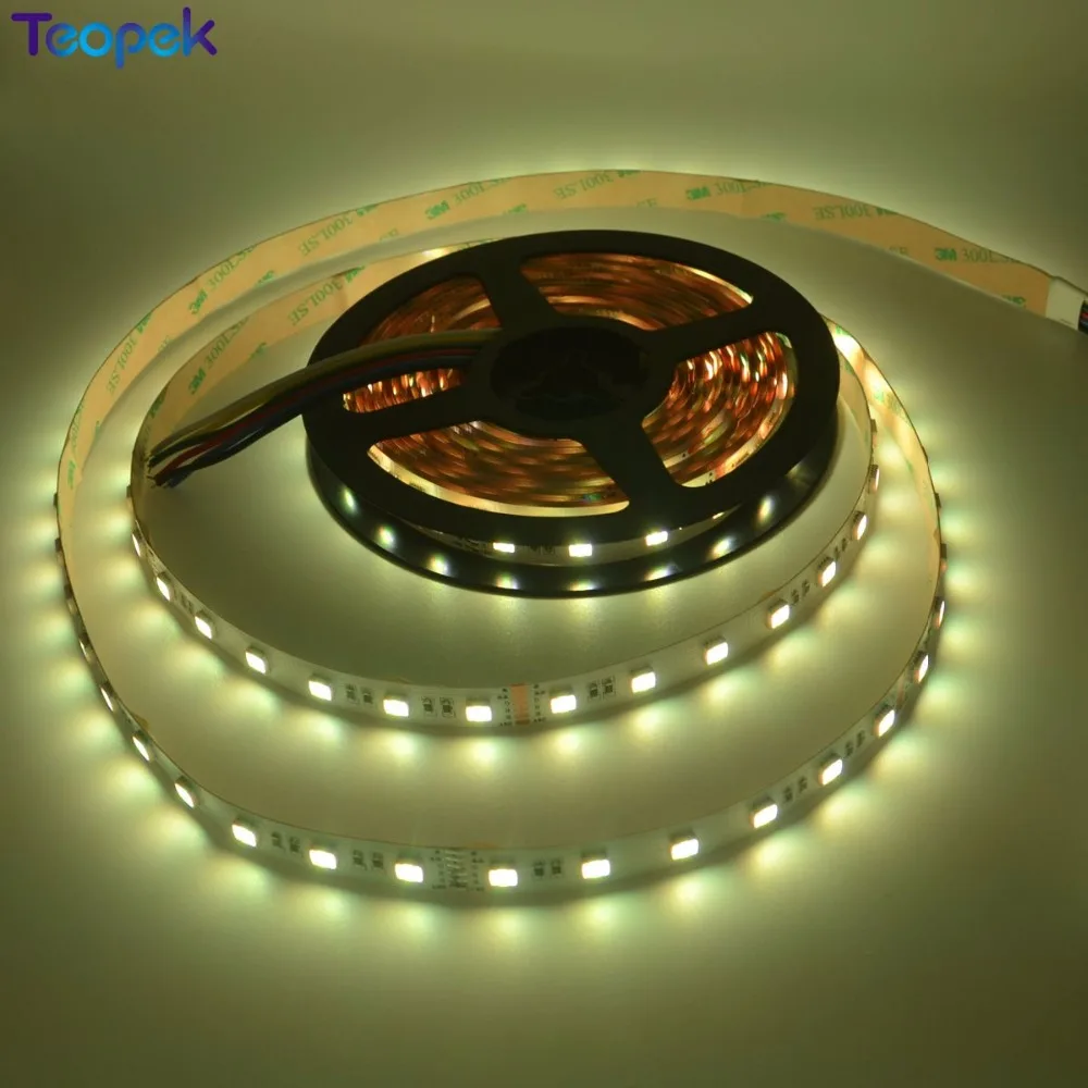 Высокое качество RGB + CCT Светодиодные ленты 5050 60 Светодиодный/метр 12v 24 вольт