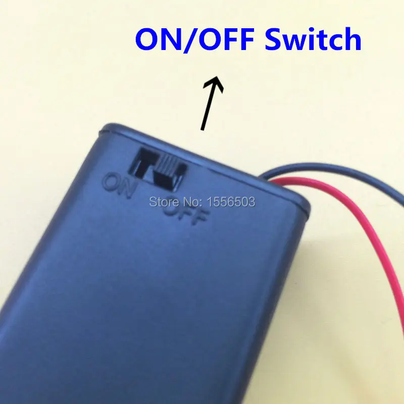 50 шт. оптовая продажа батарейный блок для 2 держатель батареи AA 2X1.5V 3В колпачок