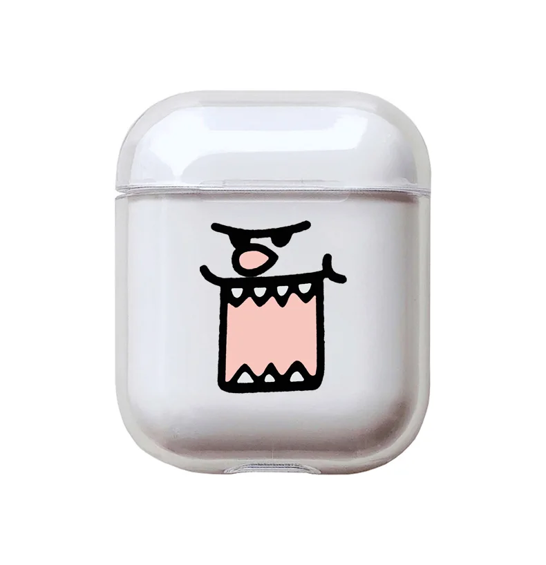 Милый чехол для Apple airpods, чехол с мультяшным другом для девочек, беспроводной Bluetooth, прозрачный чехол для наушников Airpods, жесткий защитный чехол - Цвет: I200507