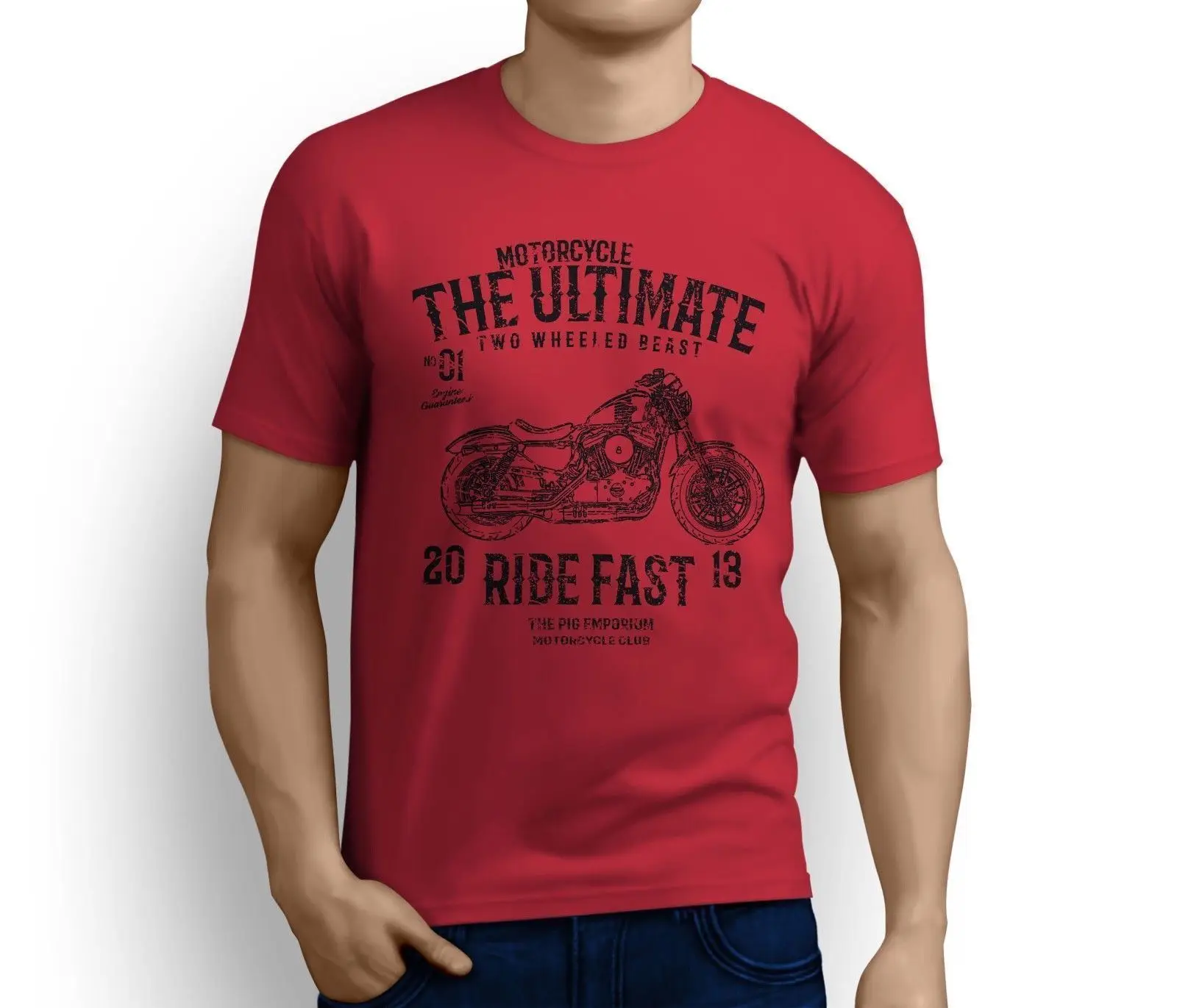 Бренд 2019 модный Ultimate American Moto Forty Eight вдохновленный мотоциклом художественный