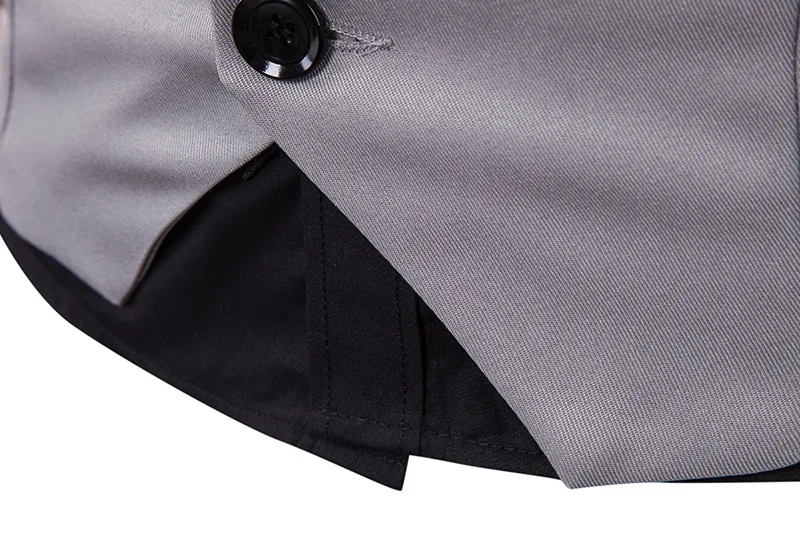 Мужской костюм жилет Классический V воротник платье Slim Fit свадебные жилет Для мужчин формальный тонкий платье без рукавов жилет мужские черные жилет Homme 2XL