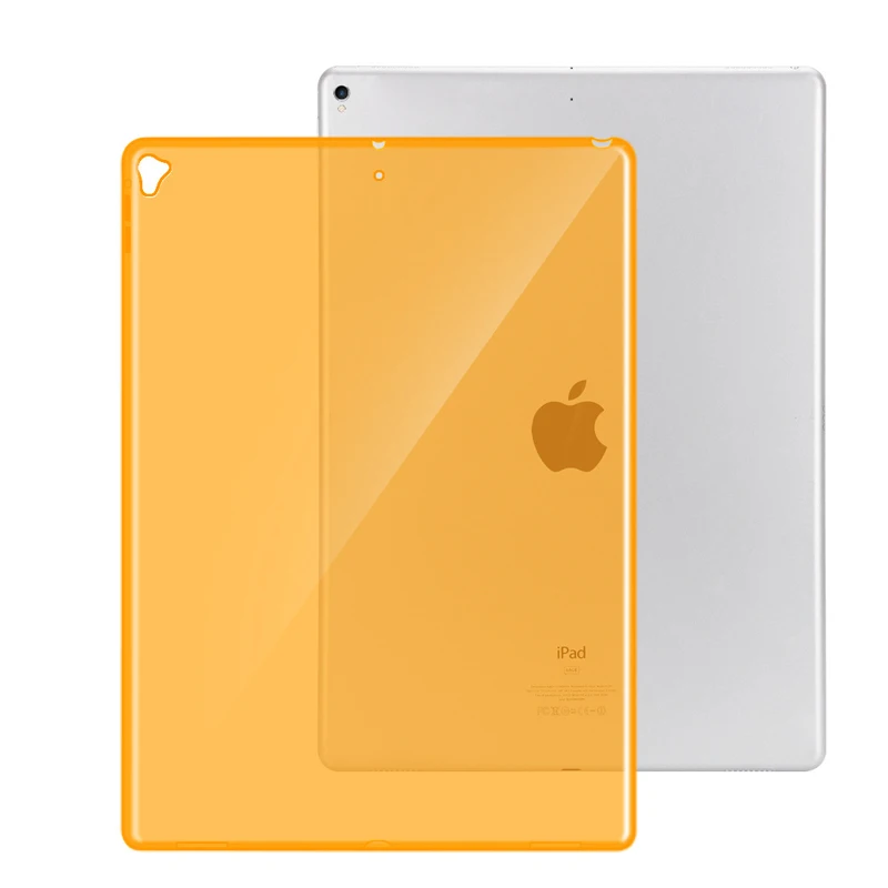 Модный Ультратонкий Мягкий ТПУ силиконовый тонкий прозрачный чехол для Apple iPad Pro 12,9 защитный чехол для кожи+ пленка+ ручка