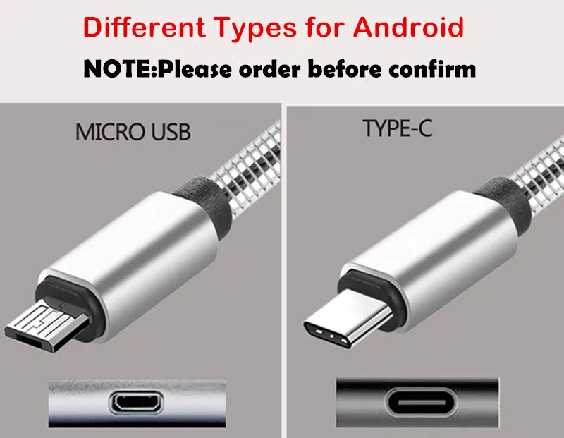 Сверхмощный металлический Плетеный USB зарядный кабель для IPhone X Xr 7 6 type C для samsung Note 9 S10 S9 S8 кабель для передачи данных для Micro 2A FAST
