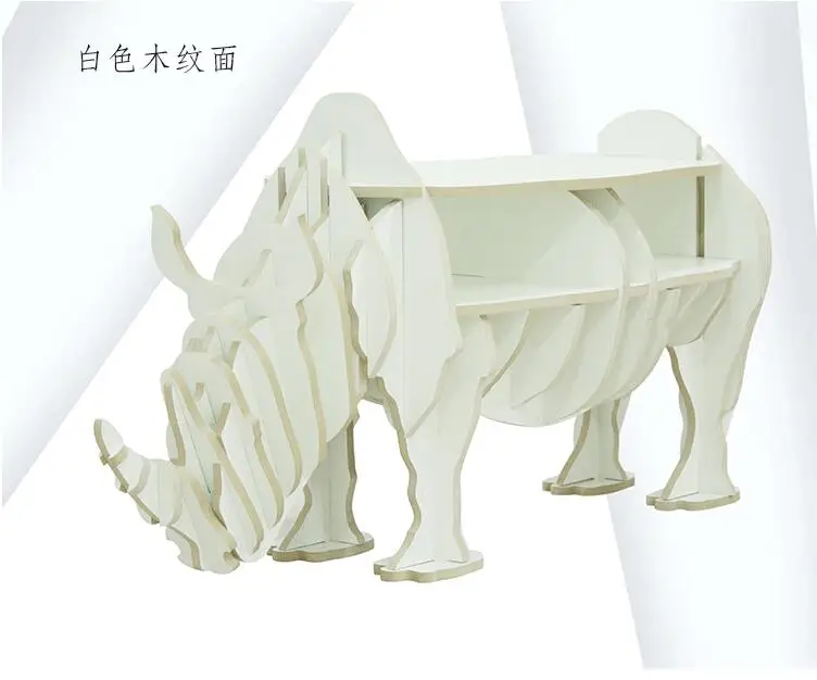 Стол для хранения деревянных носорогов книжная полка мебель дома журнальный