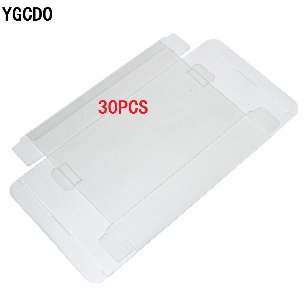 YGCDO 30 шт. Прозрачный чехол для SNES N64 Game box защитный игр пластиковый протектор