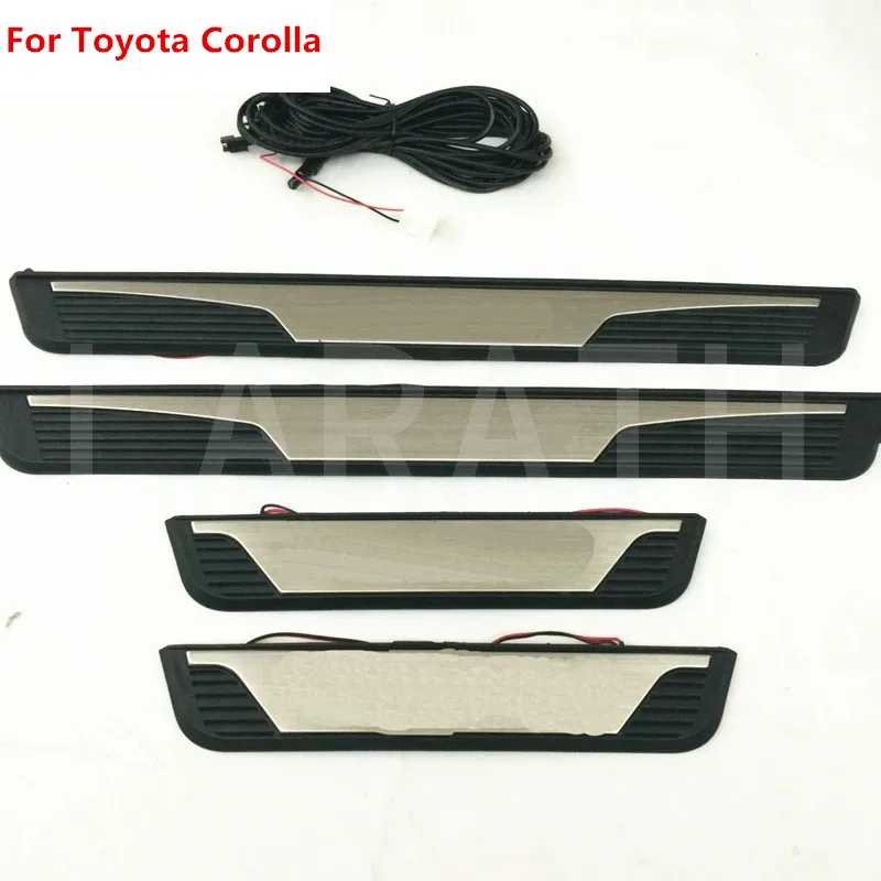 Для Toyota Corolla 2014 2015 2016 2017 Автомобильные светодиодные пороги автомобильные