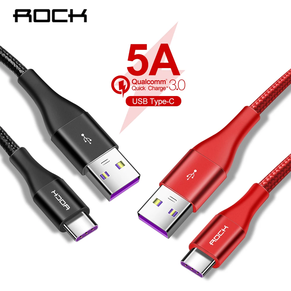 Rock 5A USB кабель для быстрой зарядки usb type C кабель магнитное зарядное устройство для зарядки данных Micro USB кабель мобильного телефона USB шнур
