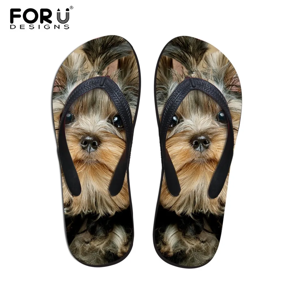 FORUDESIGNS 2018 модные летние пляжные шлепанцы женские тапочки милые сандалии с 3D