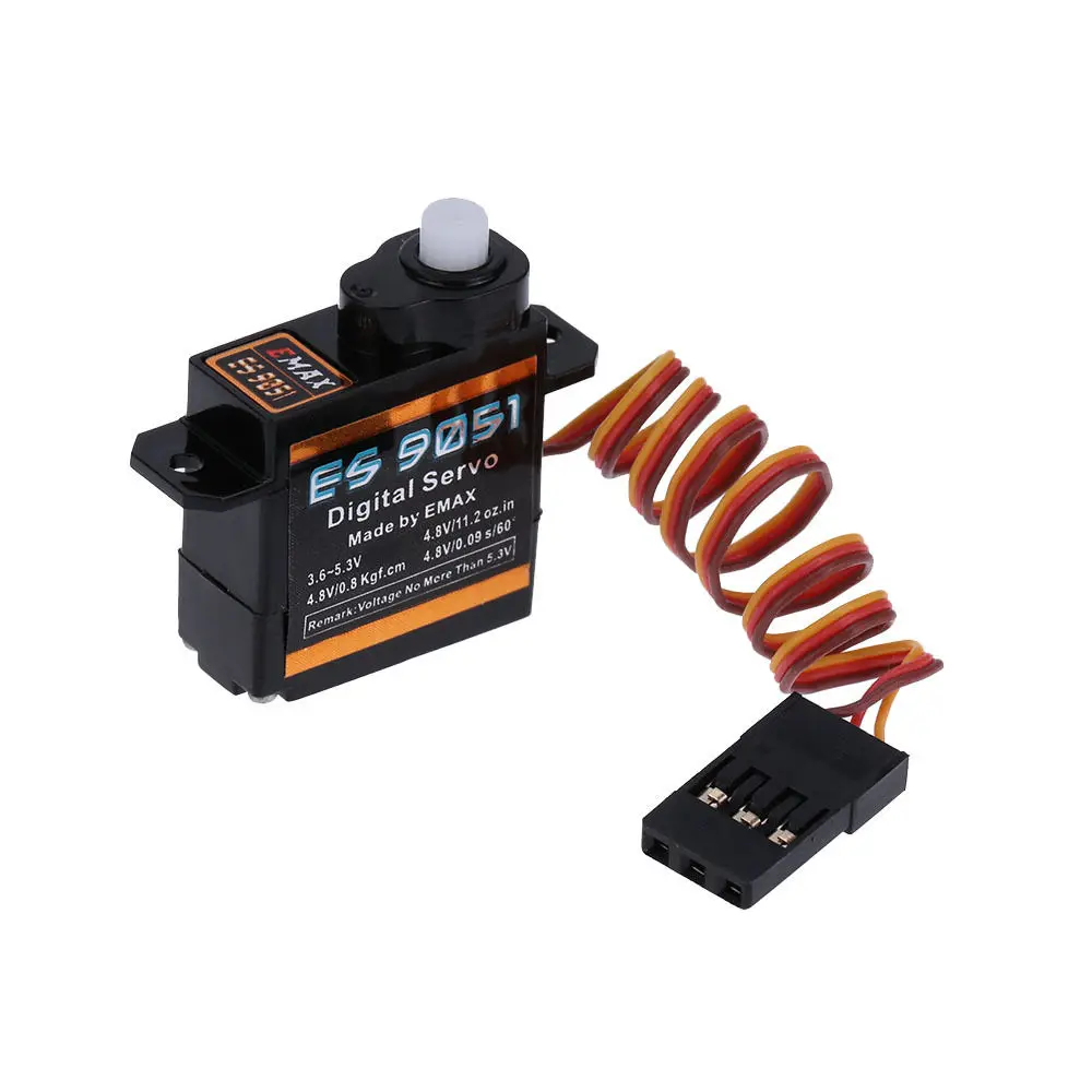 4 шт. EMAX ES9051 3g пластиковый цифровой микро сервопривод для радиоуправляемого