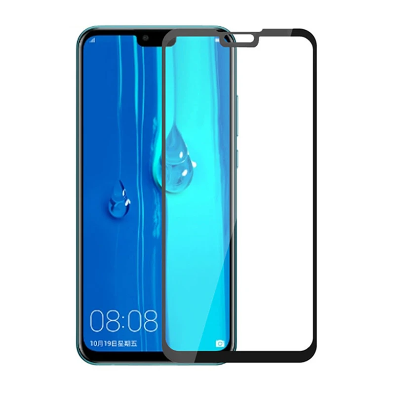 Полное покрытие закаленное стекло протектор экрана для Huawei Y9 2019 пленка szklo vidrio