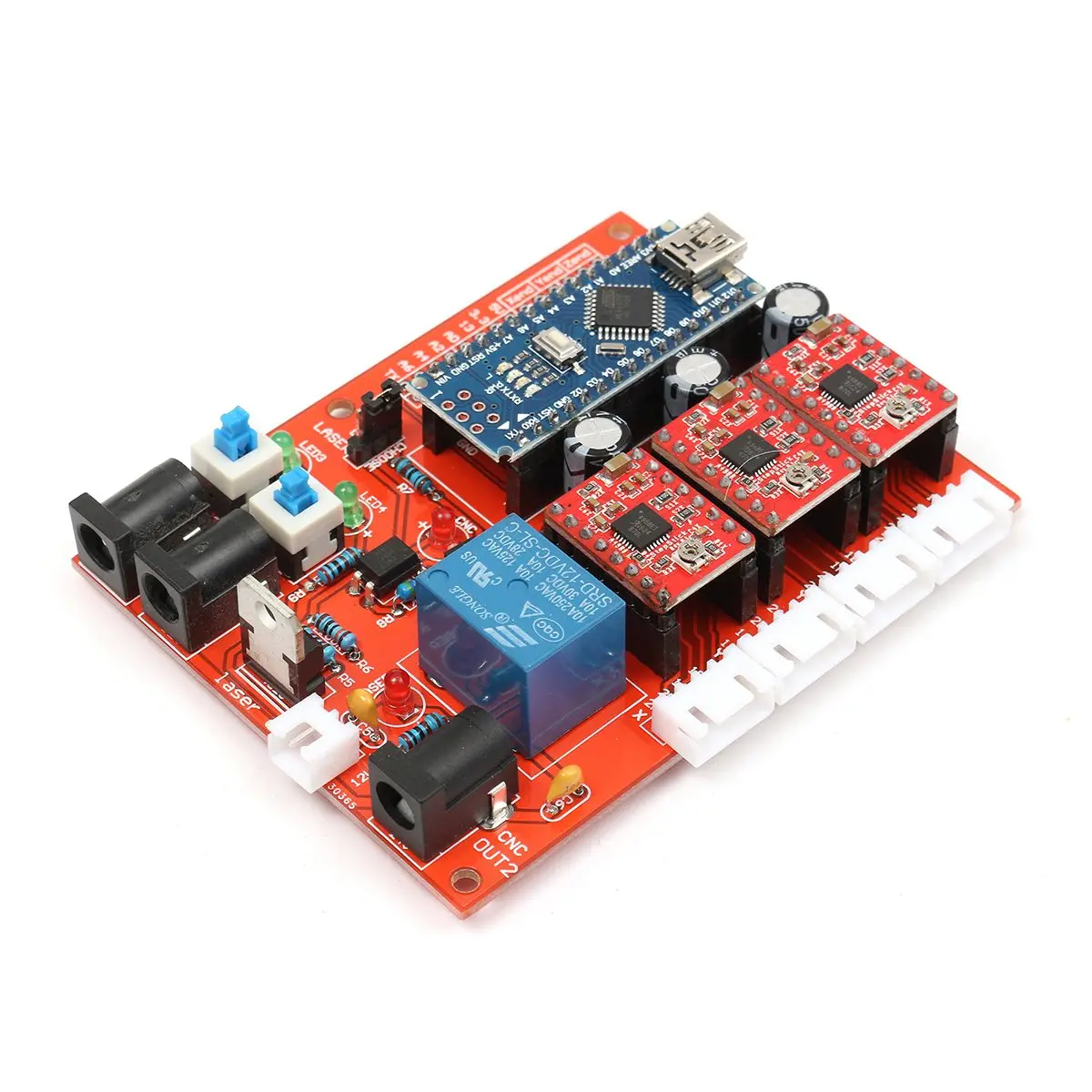 DIY Мини 3-осевой фрезерный станок с ЧПУ 1610 GRBL управление ЧПУ гравер PCB ПВХ фрезерный станок для резьбы по дереву рабочая зона 16x10,5x3 см
