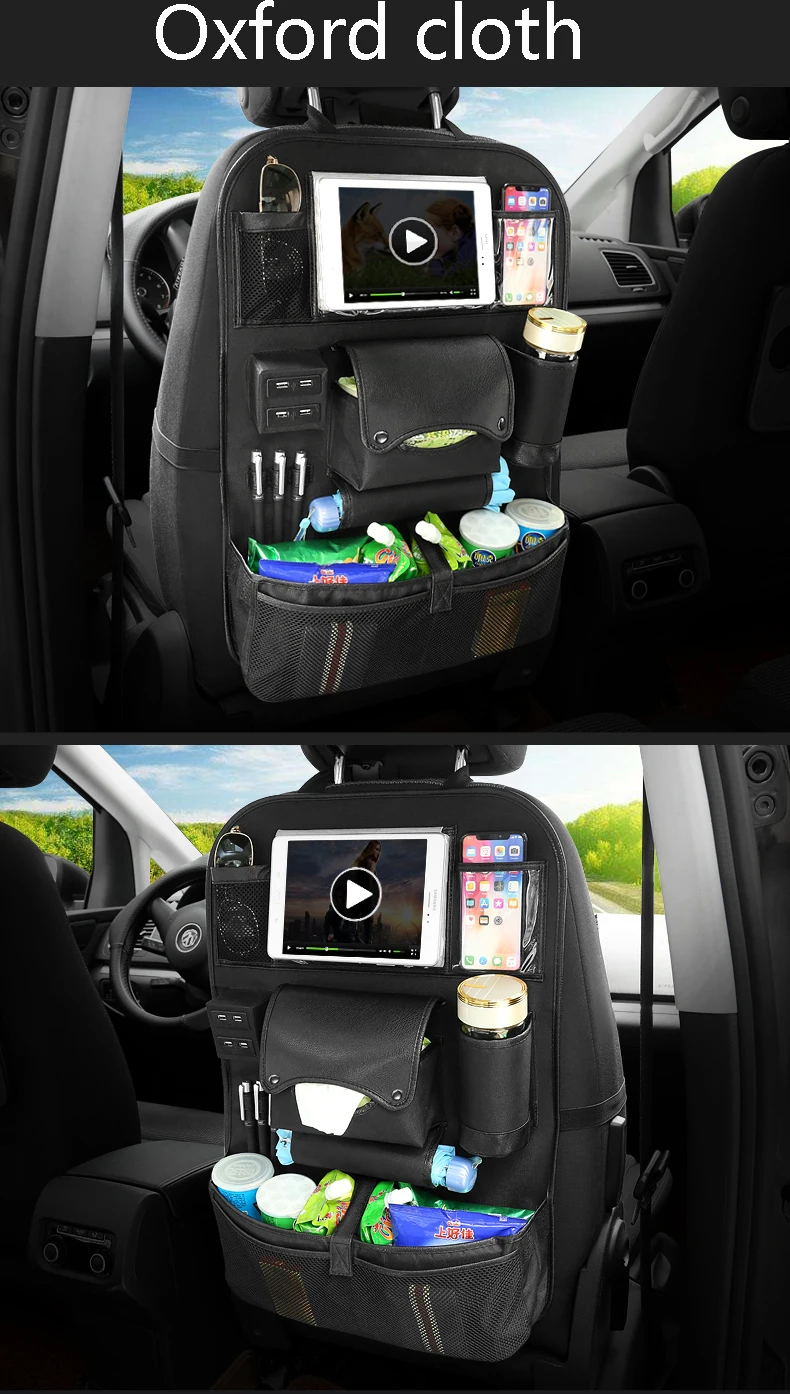 Car seat Back storage bag Seat Hanging bags Anti-dirty protector mat for toyota prius 20 30 highlander rav4 tercel vios chr C-HR
