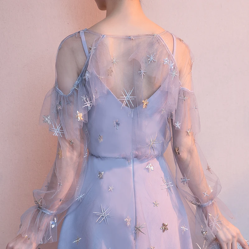 Коктейльное мини-платье He's Bride длиной выше колена вечерние V-образным вырезом и