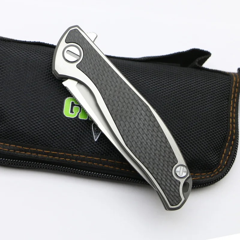 Green Thorn F95 Флиппер складной нож m390 стали titanium CF для кемпинга охоты карман отдыха на