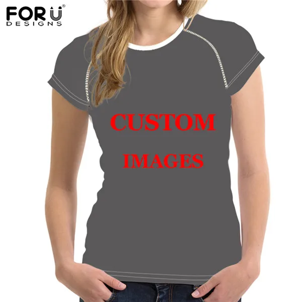 FORUDESIGNS/женская летняя одежда с короткими рукавами; футболки с Мопсом; милая модная женская одежда; топы; удобная футболка для бодибилдинга - Цвет: BV