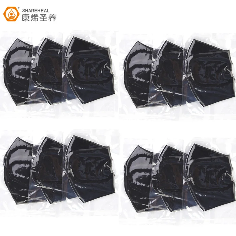 12pcs 6 шт., 9 шт., 12 шт., 3D черная маска для рта, для взрослых, анти-Дымчатая губка, дышащая маска, модный стиль, защита от пыли, Ветрозащитная маска для рта, грипп - Цвет: 12pcs