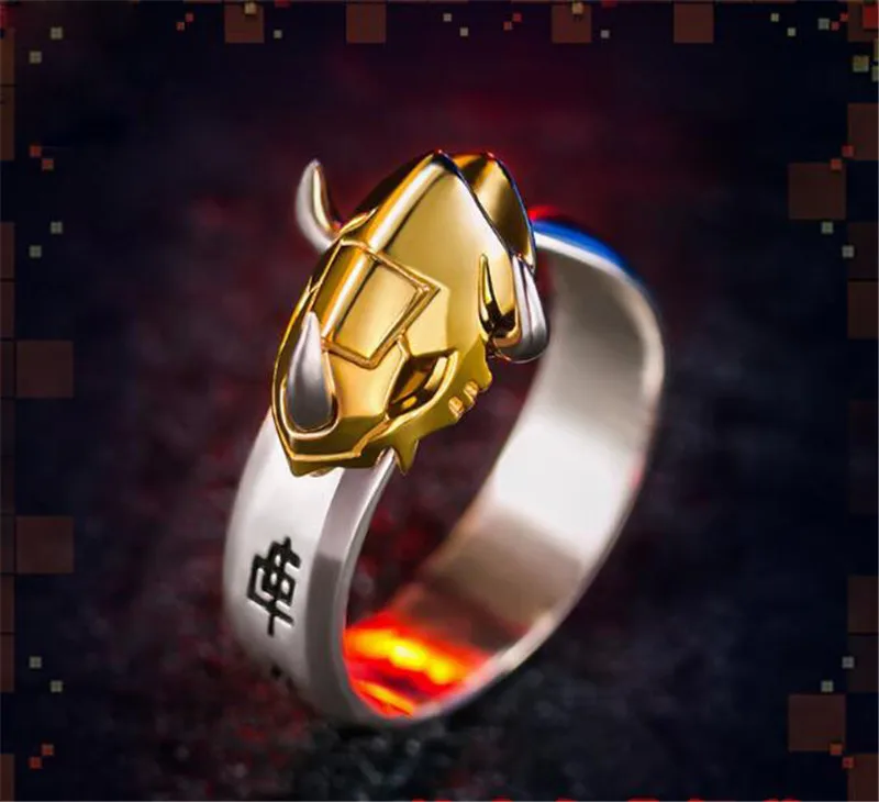 Кольцо Аниме Digimon Приключения на 15 ю годовщину wargraymon Omegamon кольцо из серебра 925