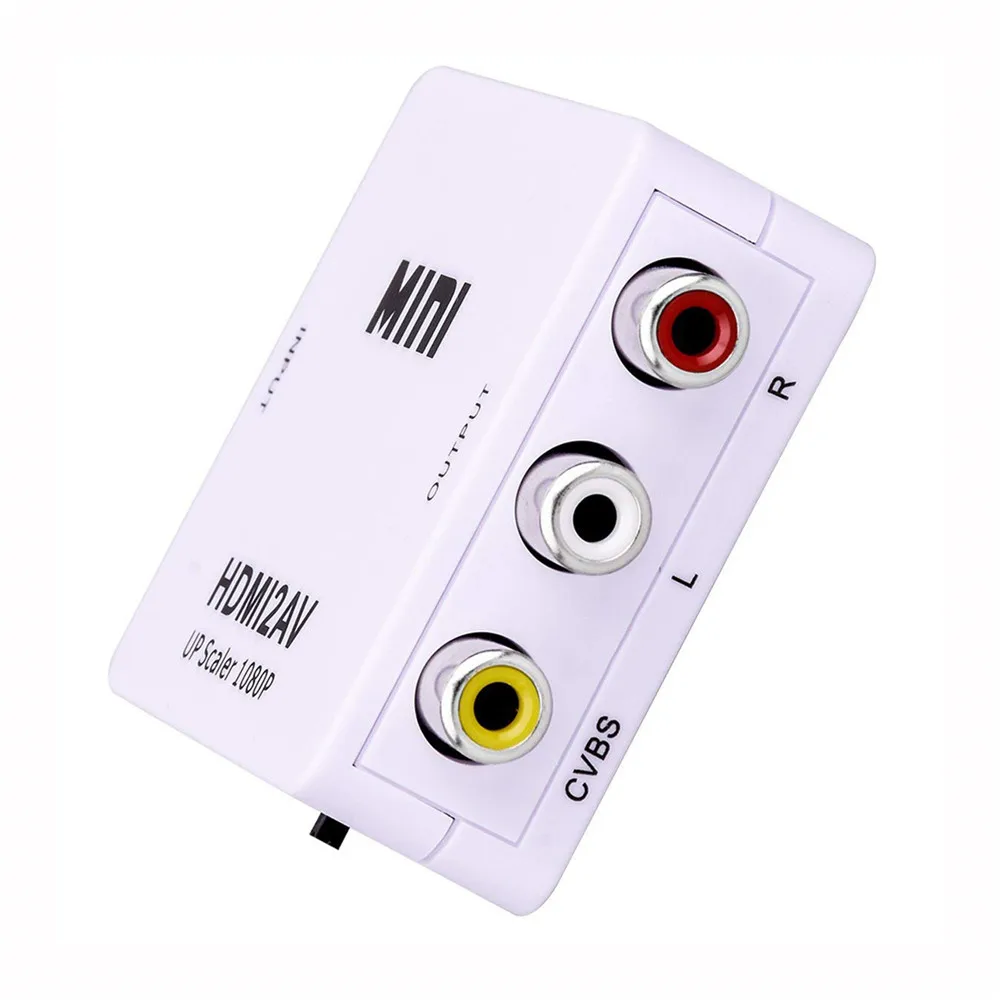 Zeadow HDMI в RCA 1080P AV 3RCA CVBS композитный видео аудио конвертер адаптер Поддержка PAL/NTSC с