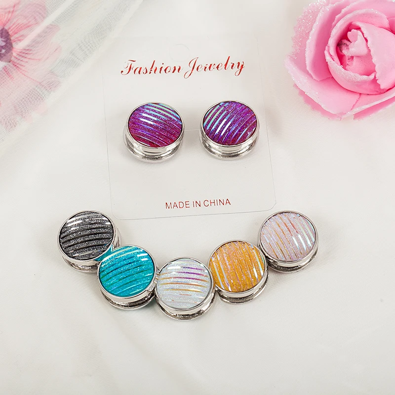 12 шт/Дюжина Новая модная Уникальная магнитная брошь сильный магнит Шарф Брошь на