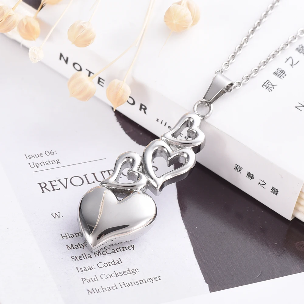 Сердце с урна в виде сердца ожерелье памятный кулон для праха Keepsake кремации
