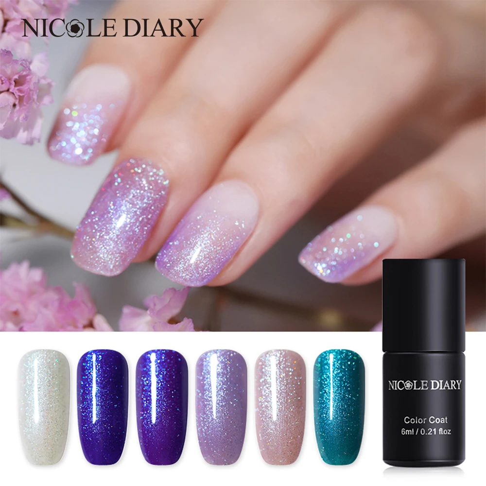 УФ-Гель-лак NICOLE DIARY 6 мл впитывающий гель ультрафиолетовая лампа для ногтей с