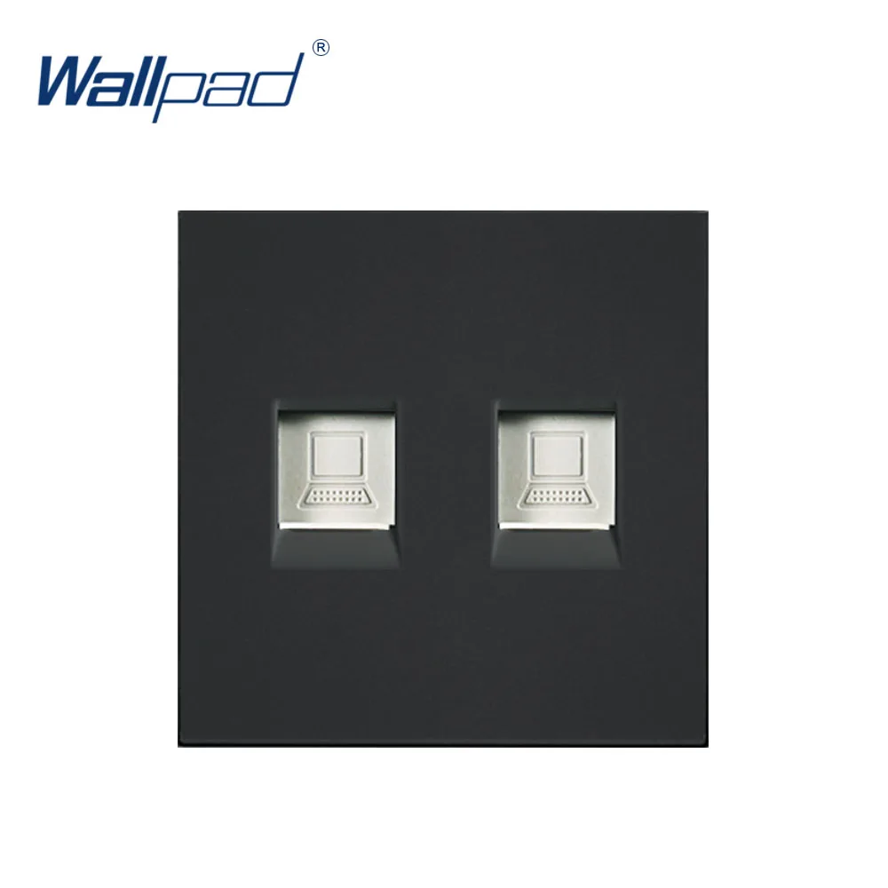 Wallpad Double DATA 2 порта RJ45 функциональная клавиша розетки для модуля всего 52*52 мм |
