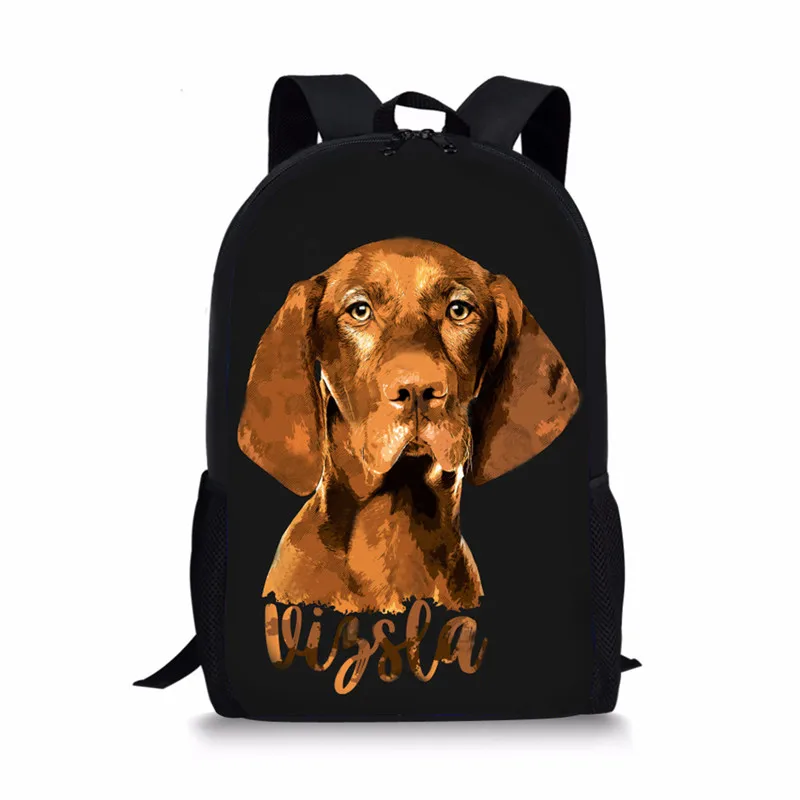 Z4123C Nopersonality милая собака vizsla принт школьный рюкзак черный 3d школьная сумка для мальчиков и девочек; Kawaii; Начальная школа Студент Дети Рюкзак Mochila - Цвет: Z4123C