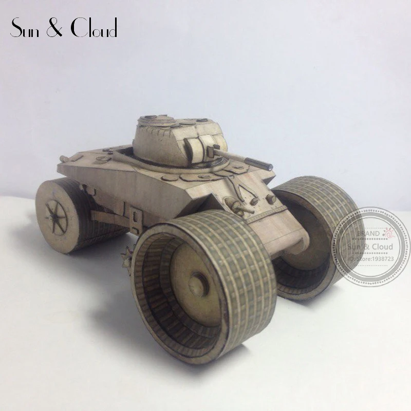 1:50 3D США M4 T10 минная очистка Танк Бумажная модель Вторая мировая война сборка