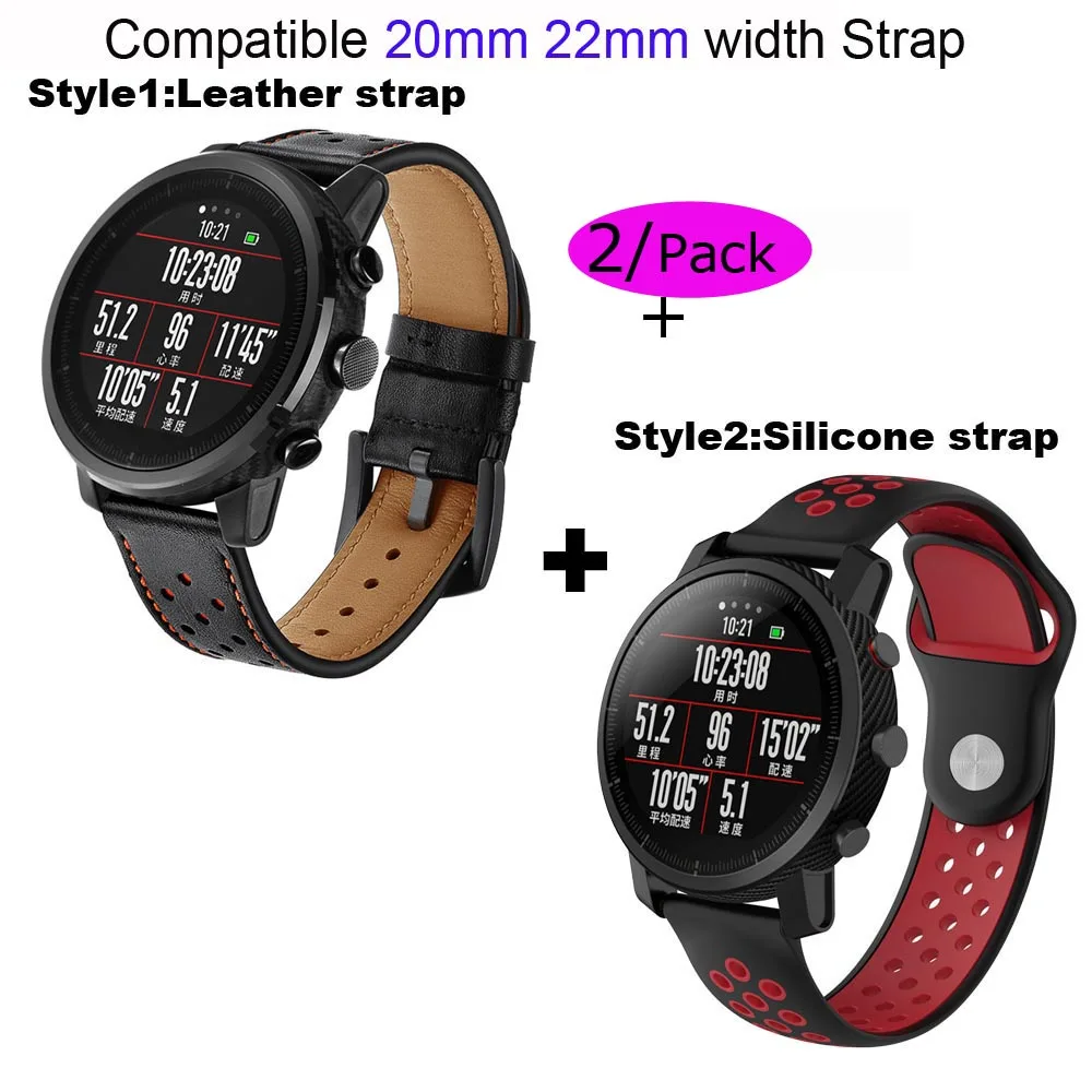 20 мм/22 мм Браслет Для Xiaomi Amazfit Bip ремешок GTS GTR 42 наручных 47 Темп Stratos 2