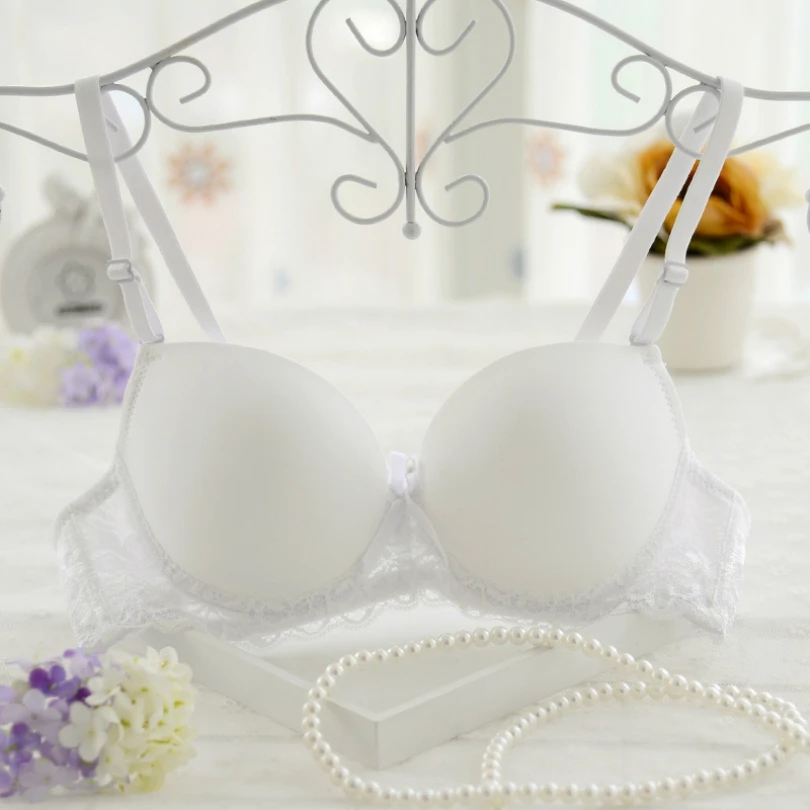 

Sexy Push Up Bras For Women Double Push Up Bras Lace Wireless Sexy Lace Women Bra Cotton Underwear Gather 3/4 Cup Gather