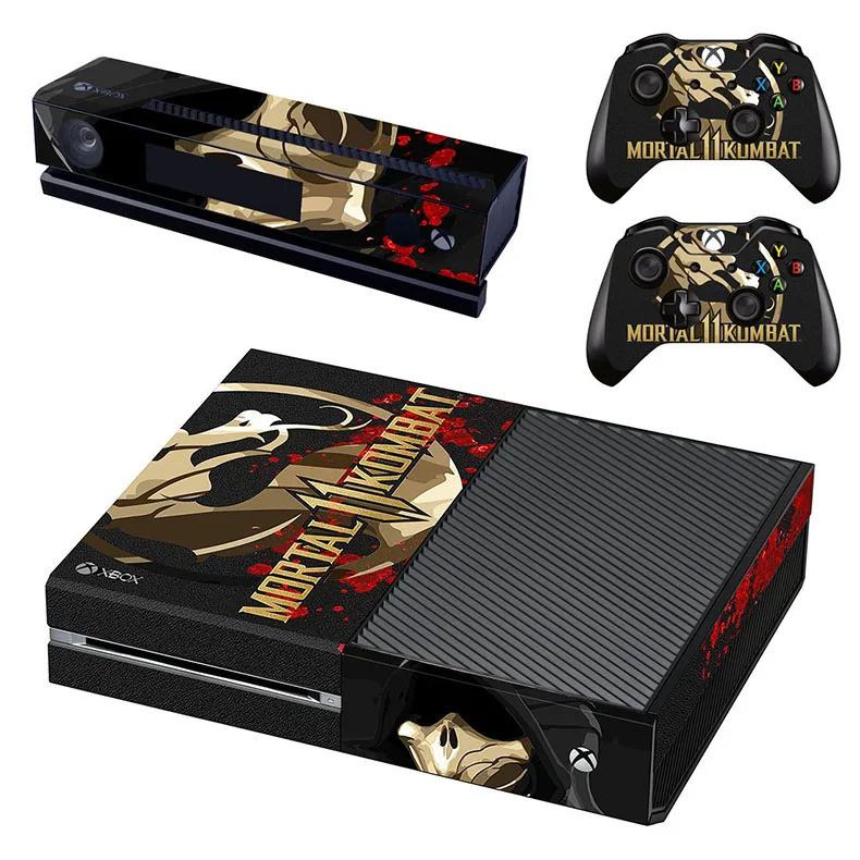 GSTM2594 Mortal Kombat 11 кожа Xboxone наклейка vinilo adesivo pegatina наклейка s для Xbox One консоль& Kinect& два контроллера Скины - Цвет: GSTM2594