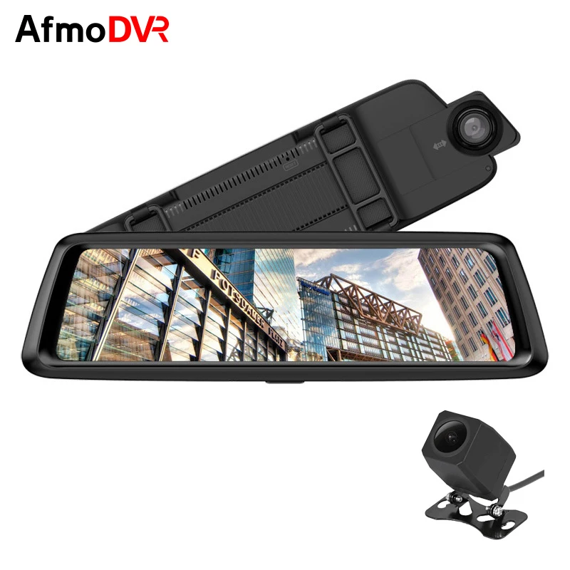 AfmoDVR 10 &quot4 г Автомобильный dvr камера Android 5 1 с gps навигатор DVR автомобильное зеркало