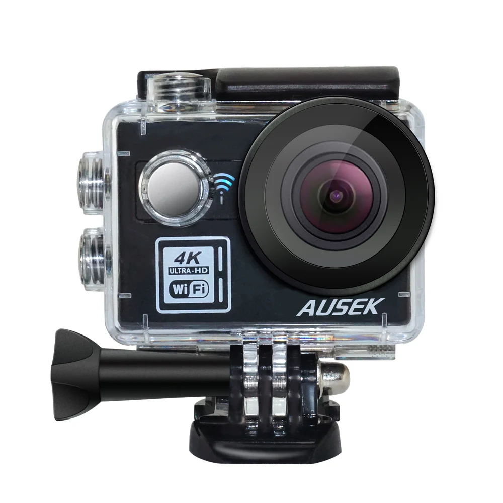 AUSEK 4K Спортивная камера wifi Пульт дистанционного управления Водонепроницаемая Спортивная камера для дайвинга