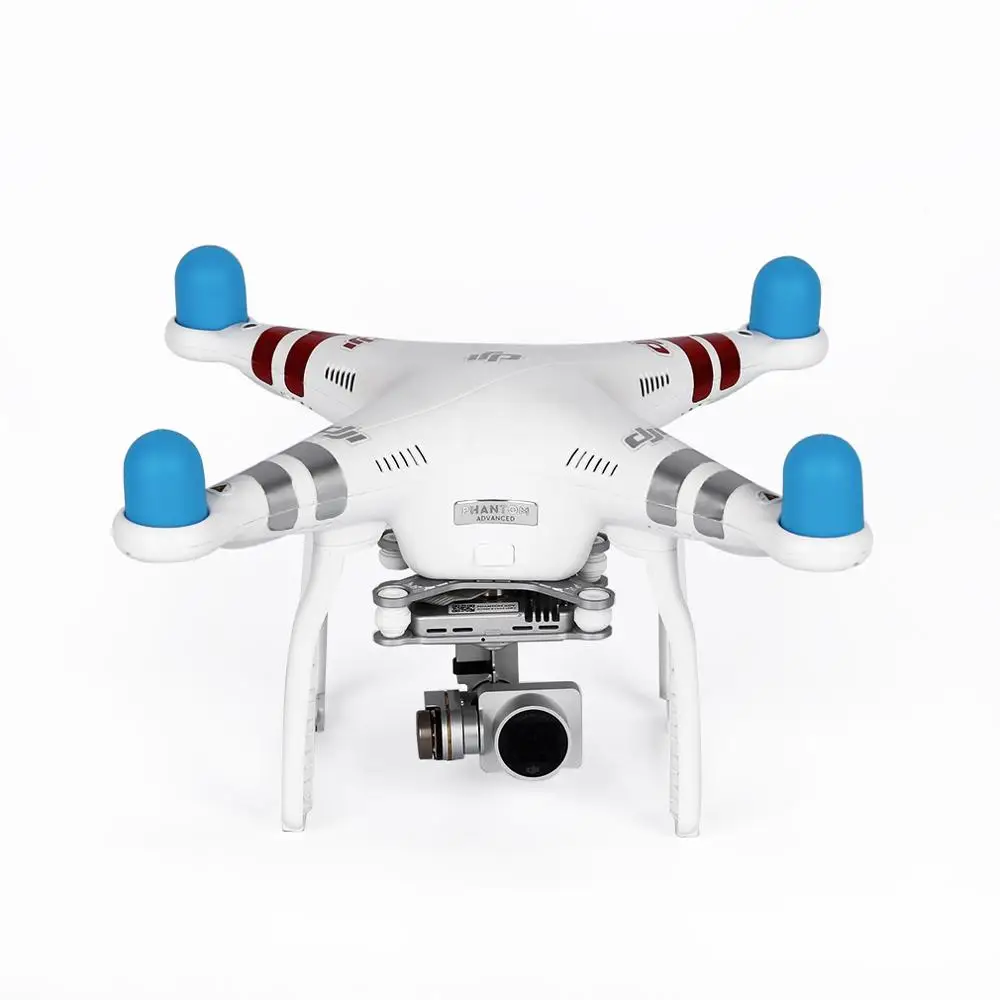 blue 4 шт. Пылезащитная крышка двигателя для DJI Phantom 2 Pro 4A 3A 3P 3S SE 4 силиконовый чехол Аксессуары для защиты - Color: blue