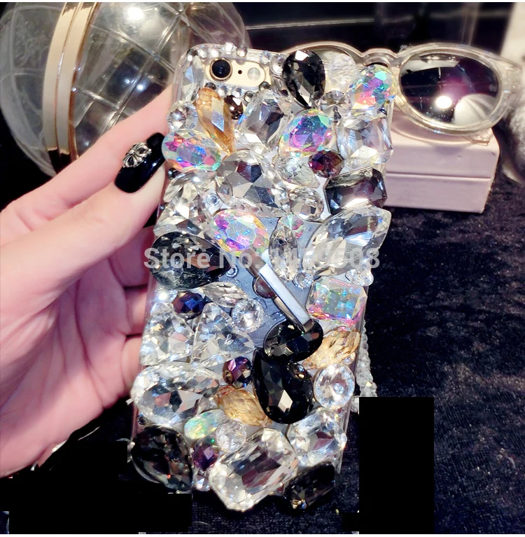 For ZTE Blade Nubia Z17 Z17s Z11 mini S Max AXON 7 N1 Luxury Big Rhinestone Case Holder Stand Diamond Crystal Cover |