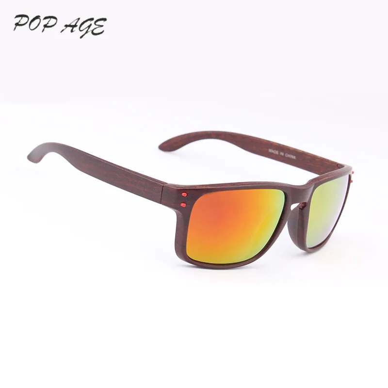 Мужские классические солнцезащитные очки POP AGE дизайнерские с коробкой и