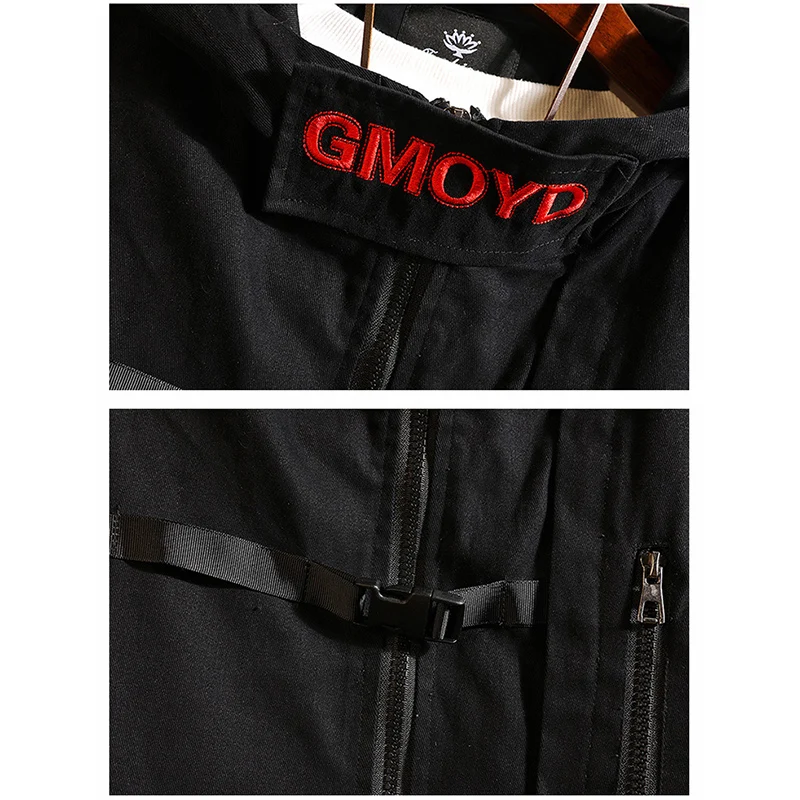 M-5XL плюс размеры 2019 новая мода для мужчин повседневное Zip Up ветровка куртки с
