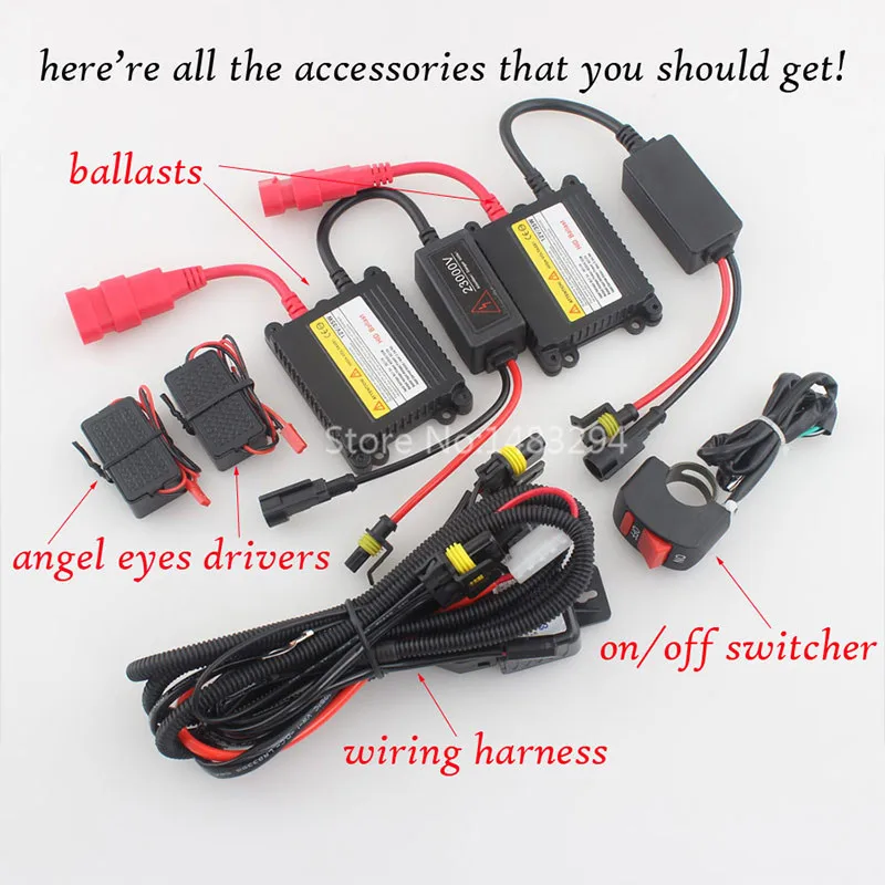 Изготовленный На Заказ конверсионный яркий белый проектор Angel Eyes HID собранная