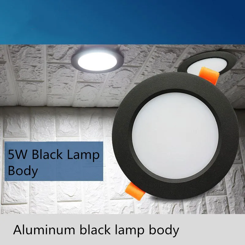 

LED Downlight 3W 5W 7W 9W 12W 15W 18W 24W Thick aluminum Recessed LED Spot Lighting Bedroom Kitchen Indoor led down light lamp