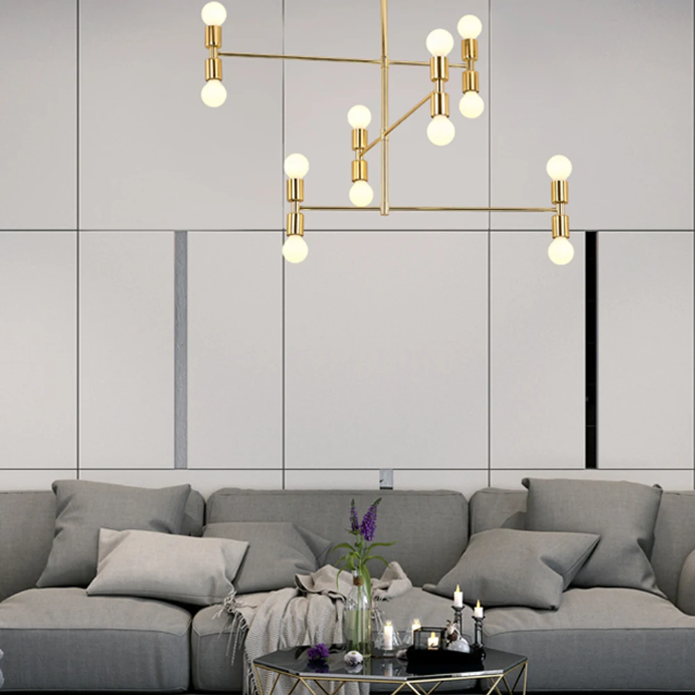 Современный перекрестный Стиль 12 головок LED подвесной светильник освещение для