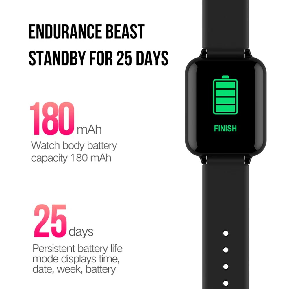 B57 Модные Смарт-часы водонепроницаемые спортивные для samsung A50 телефон Smartwatch монитор сердечного ритма функции кровяного давления