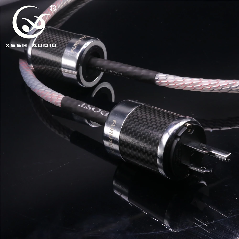 Hi Fi XSSH Audio YIVO 10 мм 9 ядер 16AWG ЕС США IEC FI50 и FI50M мама папа разъем питания переменного