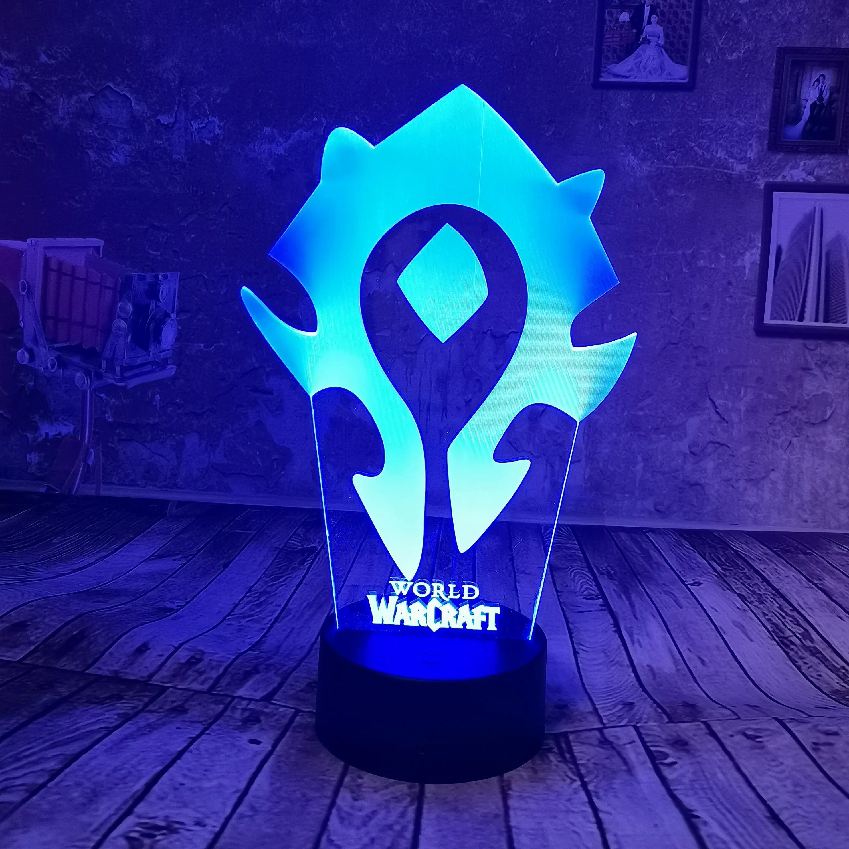 Прямая поставка новинка World Warcraft лампа 7 видов цветов градиентный светодиодный