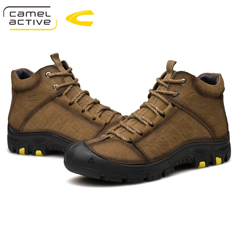 Мужские походные ботинки Camel Active натуральная кожа дышащие для активного отдыха