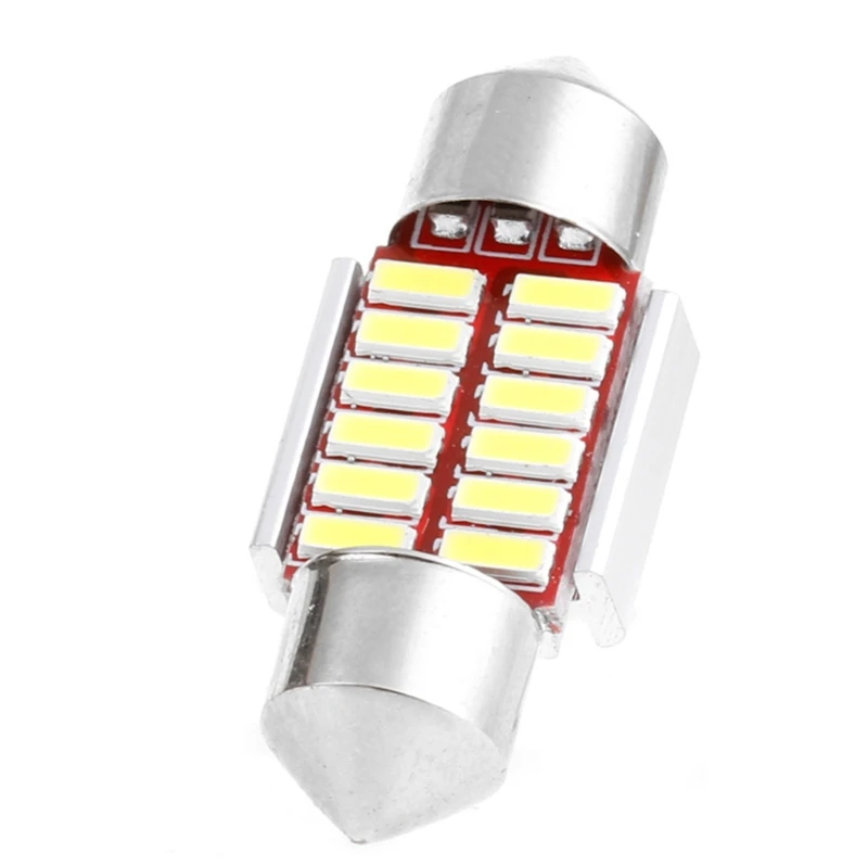 1 шт. 31 мм 4014 12SMD C5W светодиодный Canbus Festoon Dome Lamp автомобильный светильник номерного