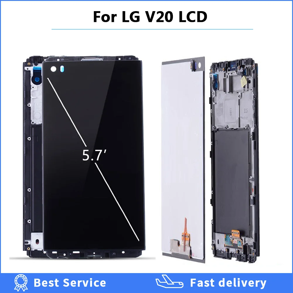 ЖК дисплей для LG V20 VS995 VS996 LS997 H910 дигитайзер сенсорного экрана с рамкой полная