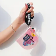 Кошелек Bentoy Transprent Jelly Neck розовый кошелек с лямкой на шее женский Milkjoy в японском и