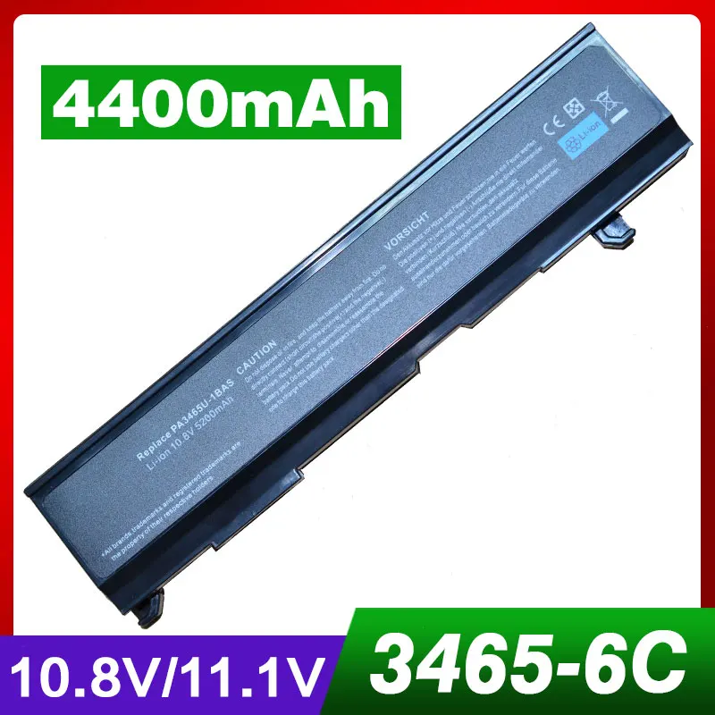 

4400 мАч батарея для ноутбука для Toshiba PA3465U-1BRS PABAS069 Dynabook AX/55a tw/750ls equium Спутниковое a105 m m105 Pro A100 Аккумулятор для ноутбука