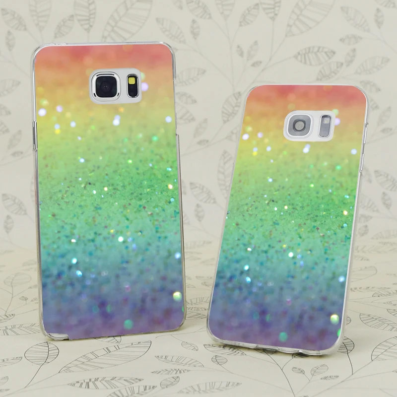 C1134 Радужный Блестящий Прозрачный жесткий чехол из поликарбоната для samsung Galaxy S 3 4